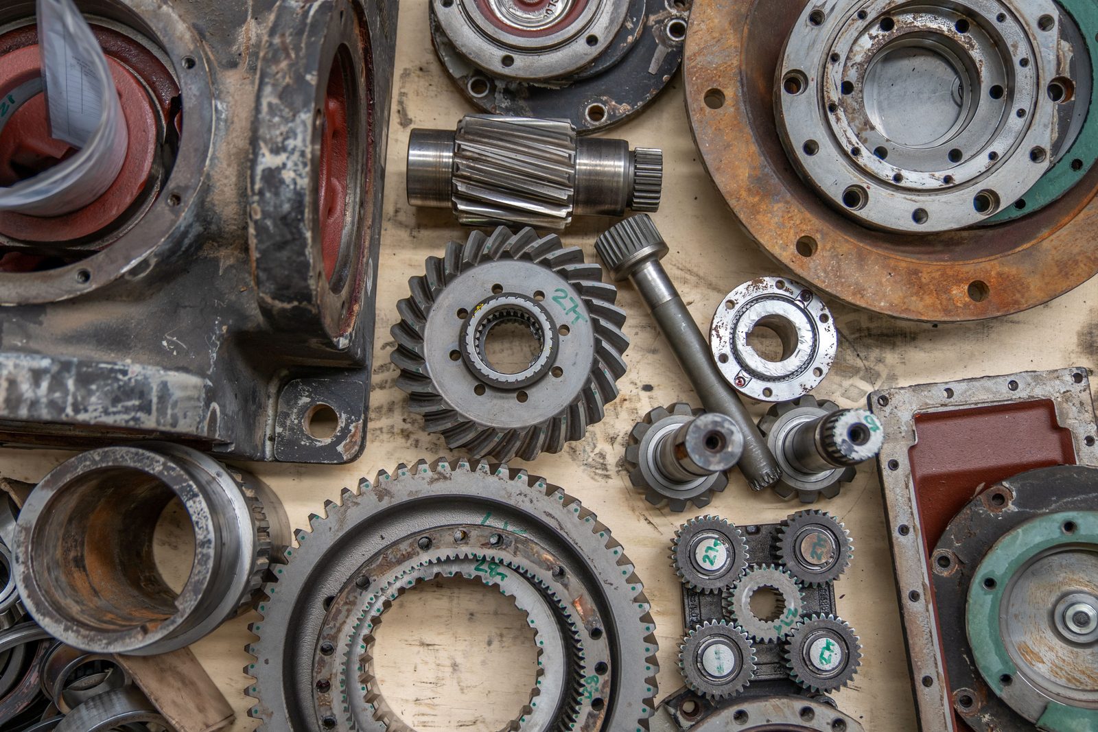 Peças e componentes para equipamento de mineração